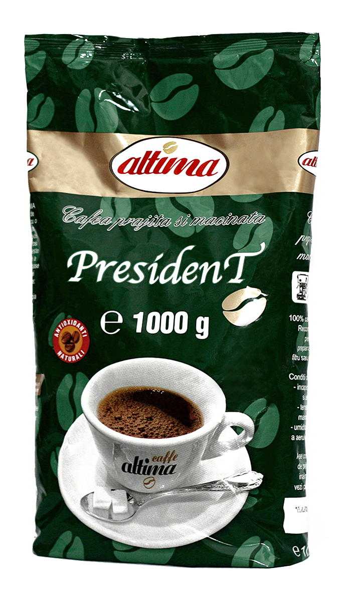 Cafea naturală President 1000g